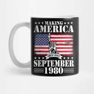 Happy Birthday To Me You Making America Great Since September 1980 40 Years Old Mug